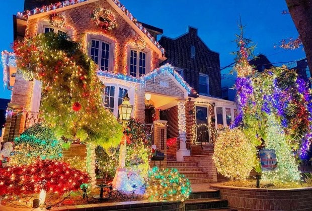Enjoy the magic of Christmas in Dyker Heights as the neighborhood lights up for the festive season. Photo courtesy of Dyker Heights Lights