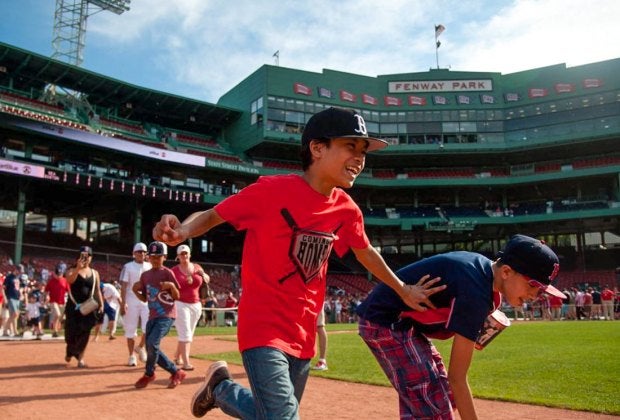 Big league fun awaits at Boston's top attractions for kids. Photo courtesy of Fenway Park