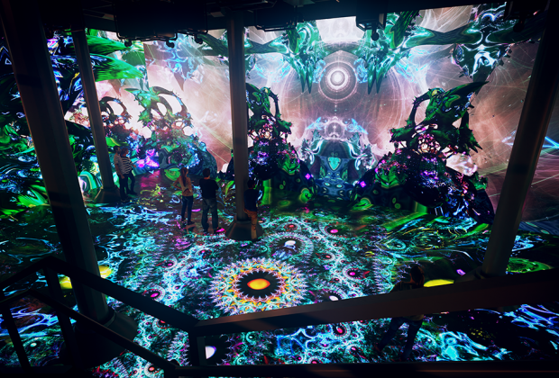 Step into Geometric Shapes, Artechouse's new multimedia installation. Photo courtesy of Artechouse