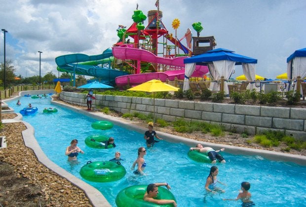 Typhoon Texas has a big lazy river inside its Houston-area waterpark. Photo courtesy of Typhoon Texas Waterpark.
