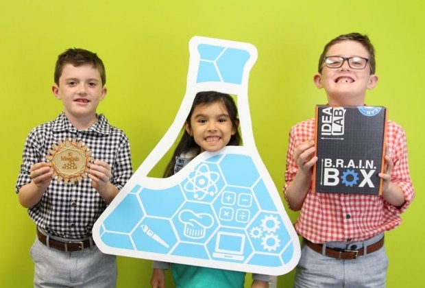 Kids explore a variety of STEAM activities at Idea Lab Kids. Photo courtesy of Idea Lab Kids.