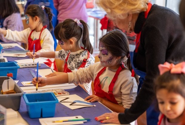 Family Festival at the Kimbell Museum is a day full of arts & crafts classes, story times, live shows, and more. Photo by Robert LaPrelle, Kimbell Art Museum