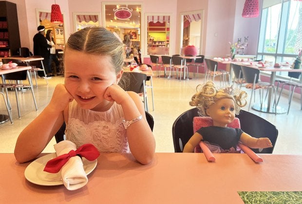 The Florida Mall offers endless things to do for kids, including enjoying a meal at the American Girl store. Photo by author