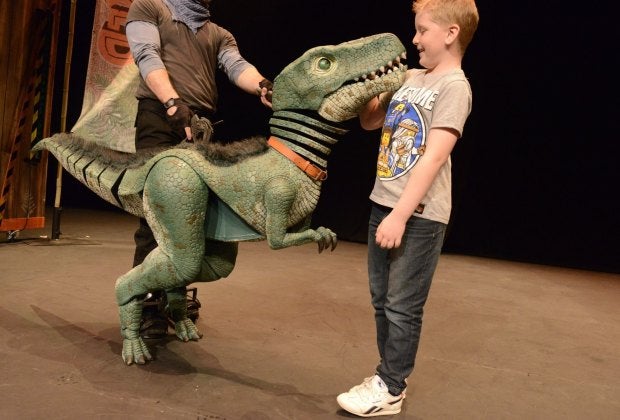 Beware! Dinosaur World Live is in town this weekend. Photo courtesy of Dinosaur World Live