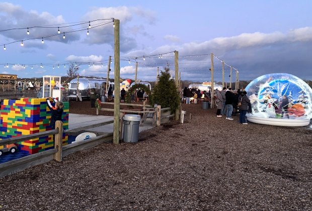 Waterdrinker's Winter Wonderland creates a magical outdoor atmosphere for families to walk through.