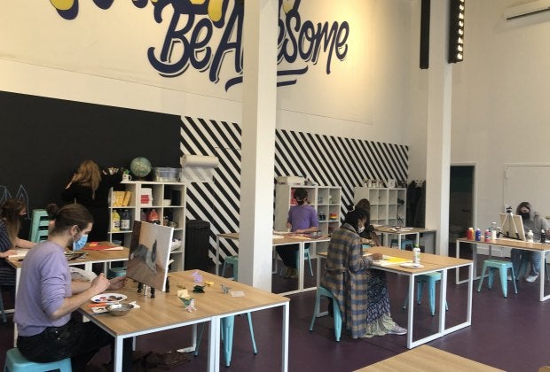 Playday Cobble Hill Offers plenty of space to create whether you register for art classes, camps, after-school, or its creative after-hours club.