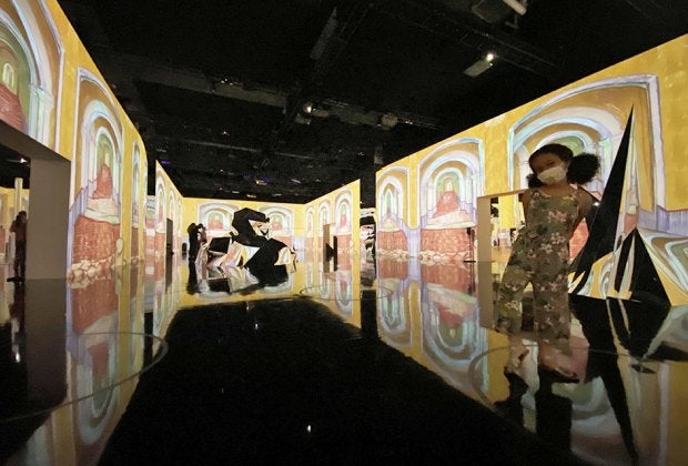 At Pier 36's Immersive Van Gogh Experience, visitors are treated to a trio of huge immersive galleries.