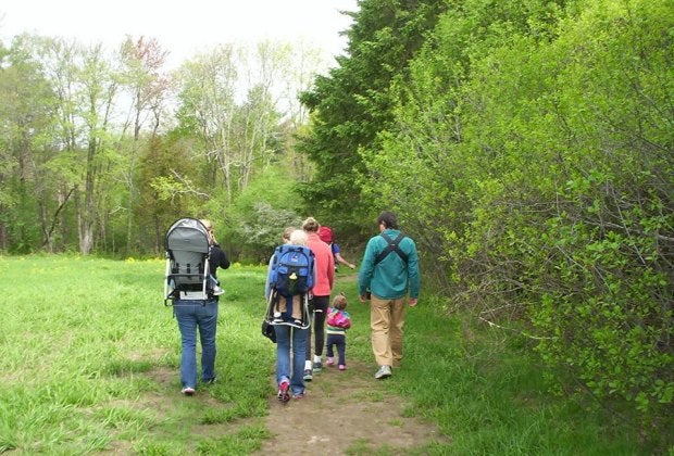 Hiking along the Ipswich River is a favorite family activity. Photo courtesy of Mass Audubon Ipswich River Wildlife Sanctuary