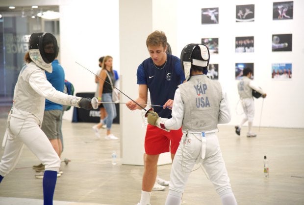 Get hands-on, free, instruction from an Olympian! Photo courtesy of The Nick Itkin Foundation