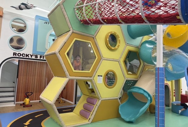 Race through the obstacles at Jetetter Kids Club in Lindenhurst without getting caught. Photo by Gina Massaro.