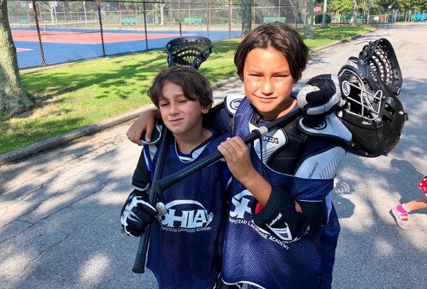 Lacrosse Academy operates several camps at parks around the town of Hempstead. Photo by Jaime Sumersille