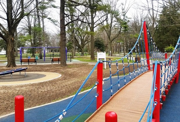 The Let All The Children Play Playground at Eisenhower Park is one of 67 Nassau County playgrounds that have reopened. Photo courtesy of Let All The Children Play