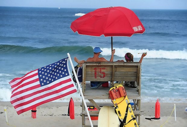 Spring Lake boasts two miles of pristine beach. Photo courtesy of visit Spring Lake 