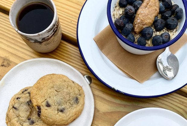 Delicious breakfasts are served  at Southdown Coffee.