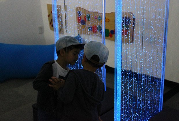 The bubble wall is a soothing visual. Photo by the author