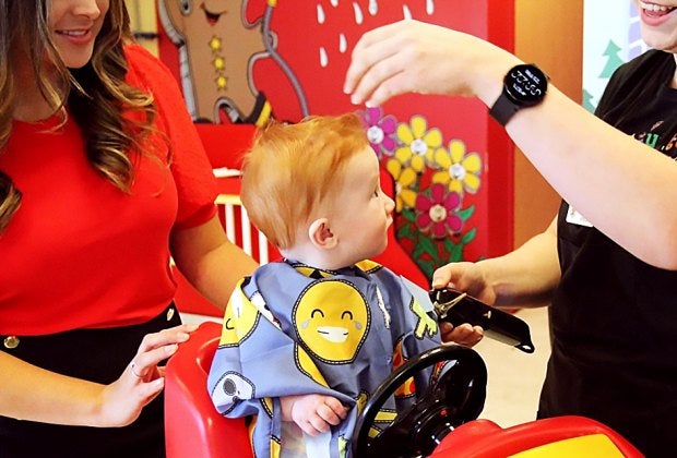Cookie Cutters Haircuts for Kids has a colorful and inviting interior for little ones. Photo courtesy of Cookie Cutters