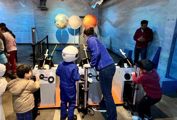 The "Moon to Mars" exhibit will be on display at LICM until early May.