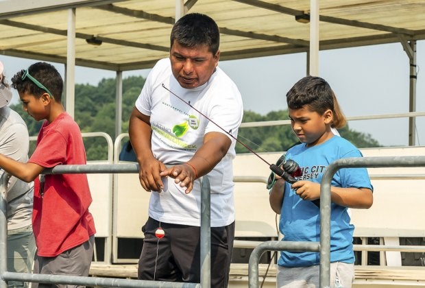 Fishing is a great way to bond with the family in nature. Photo courtesy of Montgomery Parks in Maryland