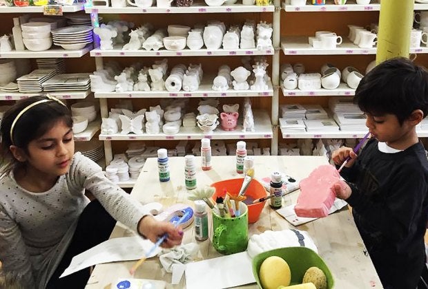 Making masterworks at The Painted Pot. Photo by Purnima Chopra