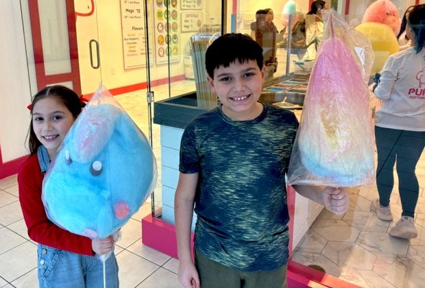 Puffy Cotton Candy in Freehold crafts mesmerizing, edible art sculptures. Photo by Kaylynn Chiarello Ebner