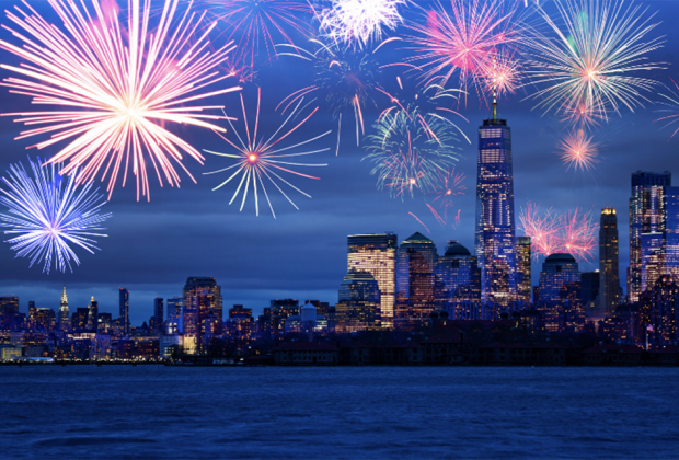 Climb aboard a local boat for a memorable 4th of July fireworks cruise in NYC. Photo courtesy of Canva