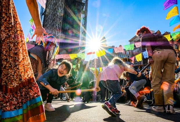 Día de los Muertos in the Flatiron District kicks off Friday, October 10, with interactive activities and events running all month long. Photo courtesy of the Flatiron NoMad Partnership