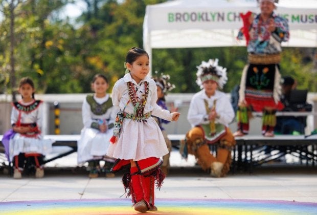 The Brooklyn Children's Museum and  North American Indigenous Center of New York host a two-day celebration of Indigenous Peoples Day. Photo by Winston Williams/courtesy of the museum