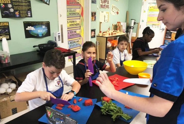 Kids Cooking Connection offers young chefs to learn about food, including nutrition, preparation, and creativity. Photo courtesy of Kids Cooking Connection