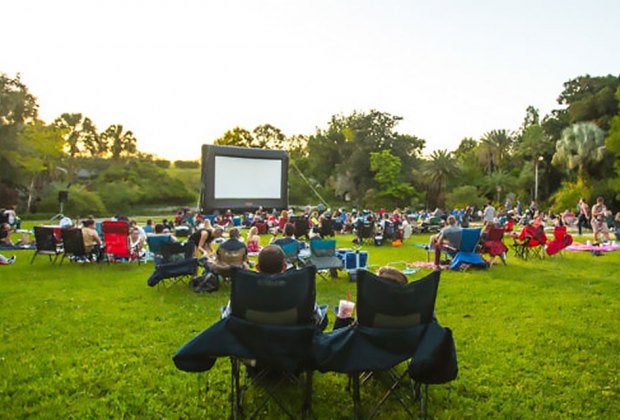 Enjoy outdoor movies in a gorgeous setting. Photo courtesy of Harry P. Leu Gardens