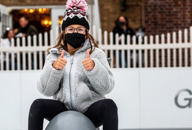 A skating session at Palmer Square in Princeton, followed by a sweet treat nearby, is sure to draw two thumbs up for outdoor fun.
