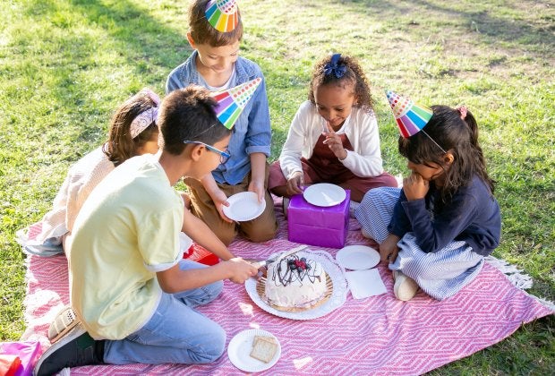 Take the party into the sunshine where kids can go wild and clean up is a snap. Photo courtesy of Kampus Productions, via Pexels