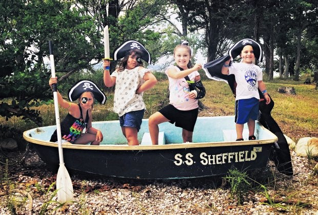 Swashbuckle with pirates on Shefflied Island. Photo by Ally Noel