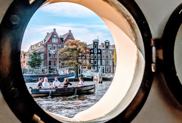 Unique views are given when your family rents a houseboat for the night.