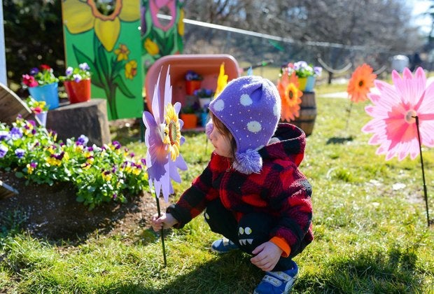 Blooms real and fake take over the Queens Botanical Garden during Flower Patch. Photo by Eryn Hatzithomas