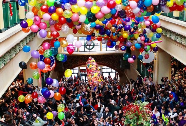 Ring in the New Year at noon at the New Rochelle atrium. Photo courtesy of the event