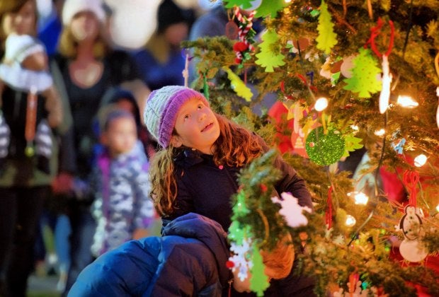 Roslindale Tree Lighting. Photo courtesy of Roslindale Village Main Street