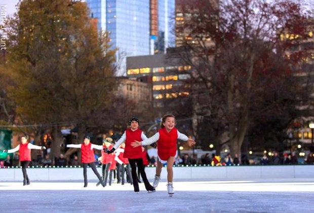 Kids are part of the program at the Skating Spectacular. Photo courtesy of Mark J. Hunt via Skating Club of Boston
