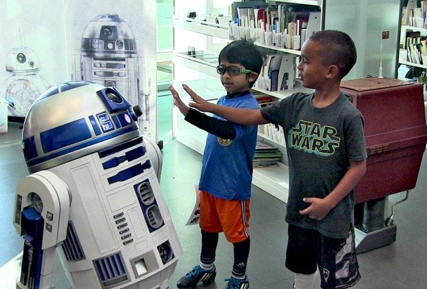 Star Wars fans from across the galaxy come to Star Wars Reads Day at the 95th St. Library in Naperville. Photo courtesy of the library