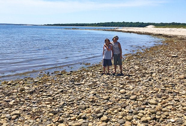 The eastern most tip of Shelter Island is Reel Point, an ideal seashell seeking spot.