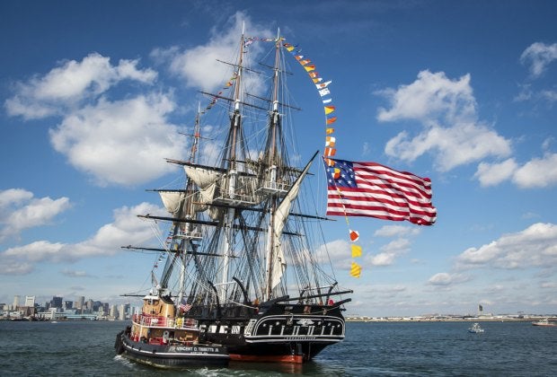 The USS Constitution has become a symbol of Boston–and of American resilience. Photo courtesy of the USS Constitution Museum