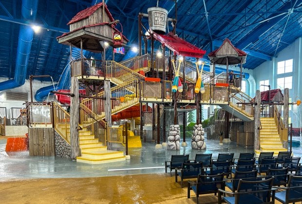 The indoor water park at Great Wolf Lodge Maryland is the largest of all Great Wolf Lodge locations. Photo by Jennifer Marino Walters