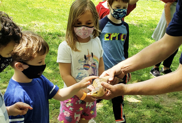Little animal lovers go crazy for the collection at the Weinberg Nature Center, which counts toads, chinchillas, bunnies, and more among its 40+ residents.