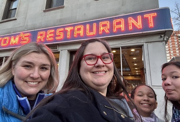 Tom's Restaurant is situated on a fairly sleepy corner in Morningside Heights despite its high-profile turn in Seinfeld. Photo by Jody Mercier