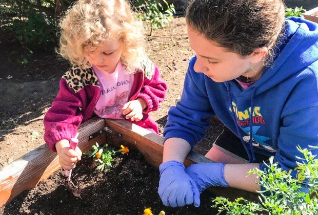 Montessori preschools focus on hands-on learning. Photo courtesy of The Woodlands Montessori School