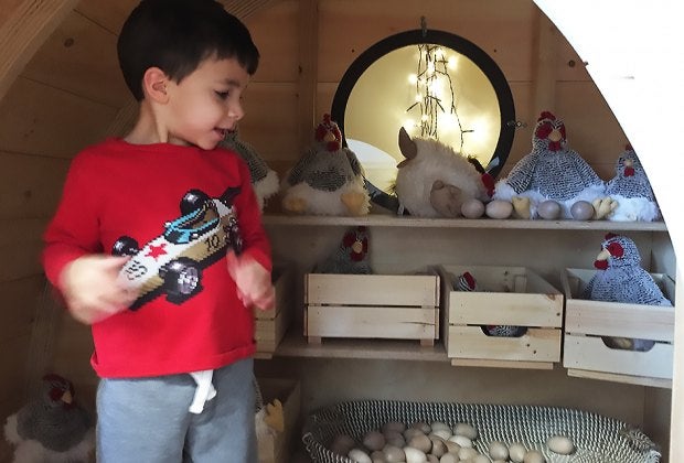 Collect some eggs in the cute little chicken coop. 