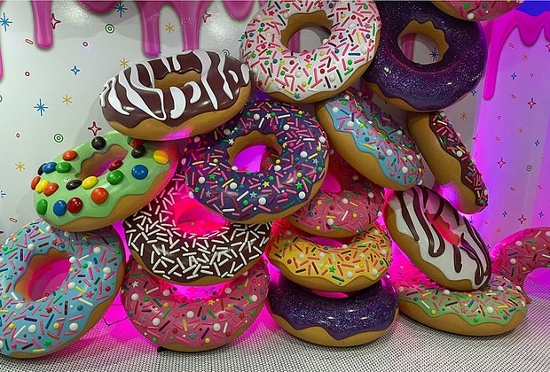 Interior decoration at Sundae Donuts in Huntington