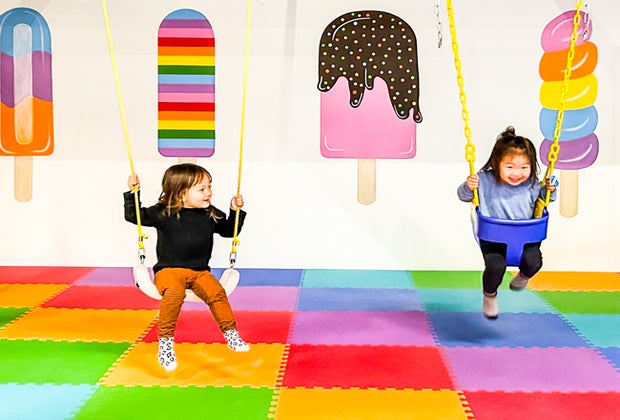 Many size swings at Ball N Bounce Encino