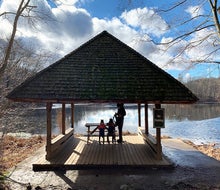 Delight in the scenery and artwork at Teatown Lake Reservation. Photo by Marisa Iallonardo