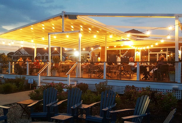 The Lake House has a massive dock