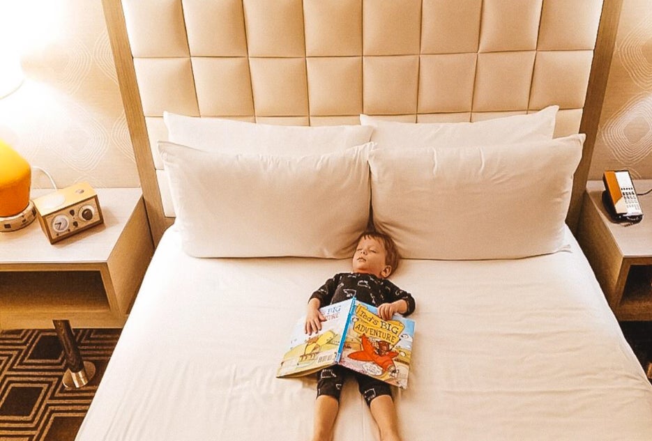 Kids that are tuckered out from exploring are right at home at The Garland. Photo courtesy of The Garland